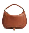 Chloé Medium Leather Marcie Shoulder Bag In Brown