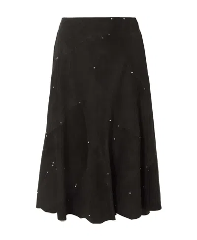 Chloé Medium-length Skirt With Ornament In Black
