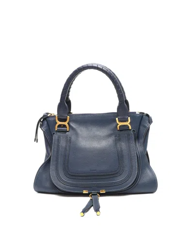 Chloé Medium Marcie Bag In Blue