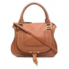 Chloé Chloe Medium Marcie Bag In Grained Leather In Brown