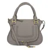 Chloé Chloe Medium Marcie Bag In Grained Leather In Gray
