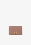 Chloé Medium Marcie Compact Wallet In Beige
