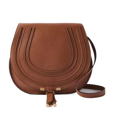 Chloé Medium Marcie Crossbody Bag In Brown