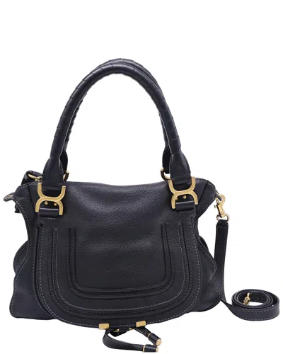 Chloé Medium Marcie Shoulder Bag (authentic Pre-loved) In Black