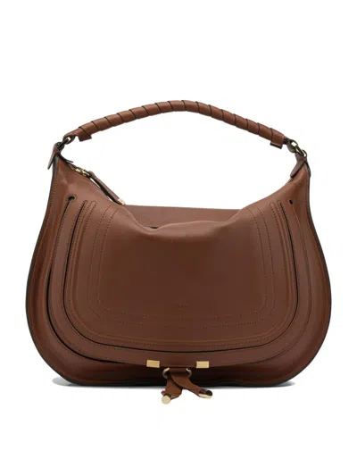 Chloé Medium "marcie" Shoulder Bag In Brown