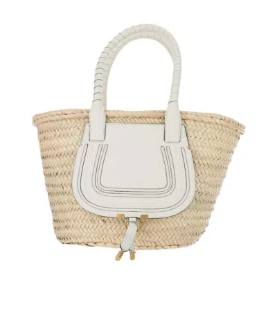 Chloé Medium Marcie Tote Bag In Nude