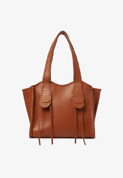 Chloé Medium Mony Tote Bag In Brown