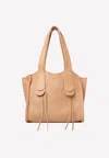 Chloé Medium Mony Tote Bag In Tan