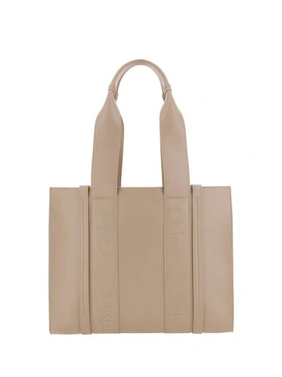 Chloé Medium Nomadbeige Tote Bag For Women Ss24 In Brown