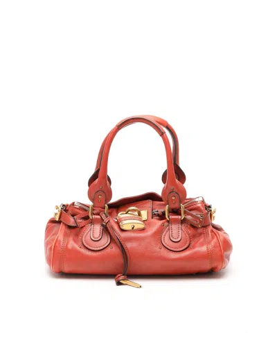 Chloé Medium Paddington Bag In Orange