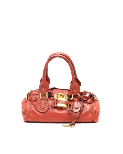 Chloé Medium Paddington Bag In Orange