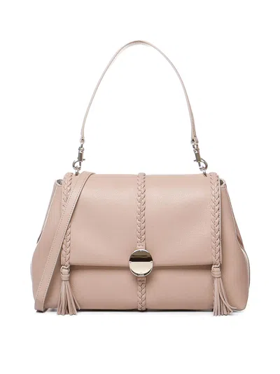 Chloé Medium Penelope Shoulder Bag In Beige