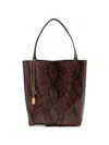 Chloé Medium Spin Python-effect Tote Bag In Multi