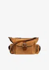 Chloé Medium Suede Camera Bag In Brown