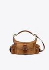 Chloé Medium Suede Camera Shoulder Bag In Brown