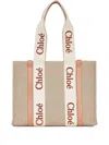 Chloé Women Beige Woody Tote Bag