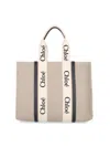 Chloé Woody Medium Canvas Tote