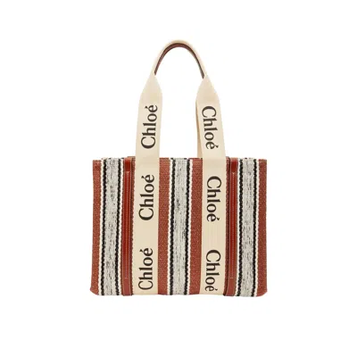 Chloé Chloe Medium Woody Tote Bag In Brown
