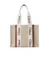Chloé Logo-strap Tote Bag In Nude