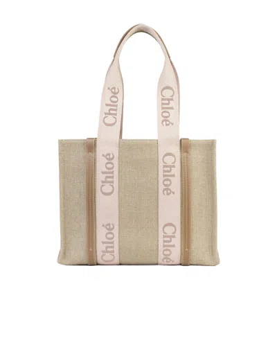 CHLOÉ CHLOÉ WOODY MEDIUM TOTE BAG