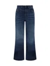 Chloé Palazzo Jeans In Faded Denim