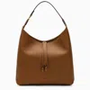 CHLOÉ CHLOE MERCIE BROWN LEATHER HOBO BAG WOMEN