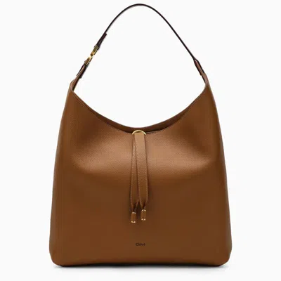 Chloé Mercie Brown Leather Hobo Bag