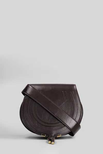 Chloé Mercie Shoulder Bag In Brown Leather
