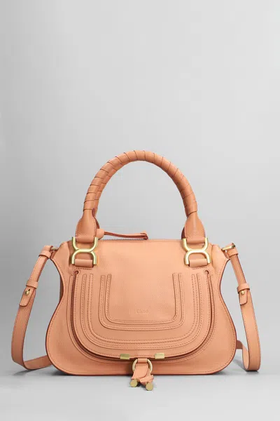 Chloé Mercie Shoulder Bag In Rose-pink Leather