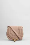 Chloé Small Marcie Leather Crossbody Bag In Neutral