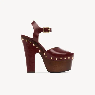 Chloé Meret Platform Clog In Purple