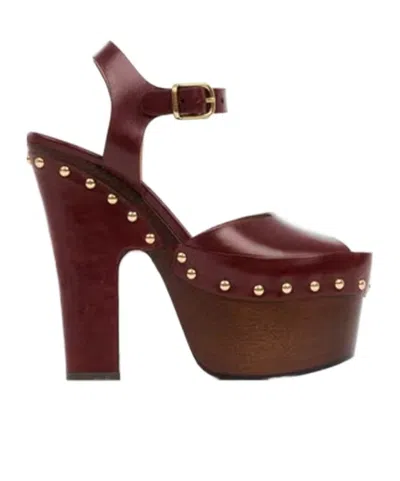 Chloé Meret Platform Clog In Scorched Purple