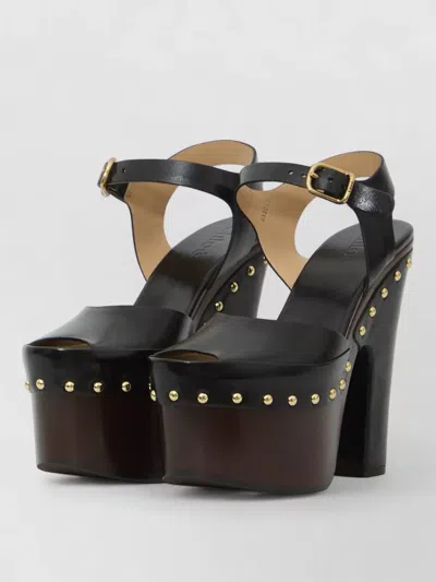 Chloé Meret Platform Clogs Calfskin Sandals