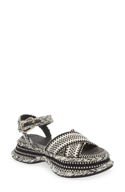 Chloé Meril Woven Platform Sandal In Multi