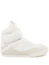 Chloé High-top Sneakers Featuring Mesh Panels In White