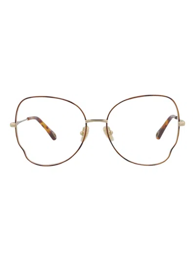 Chloé Metal Cat Eye Women's Optical Frames - Ch0098o In White