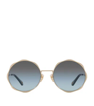 Chloé Metal Ch0184s Sunglasses In Gold