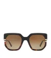 Chloé Womens Ch0240s Square-frame Acetate Sunglasses Black In Black