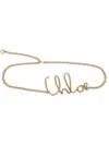 Chloé Metal Chain Belt In Gold