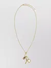 Chloé Metal Chain Necklace Pendant Charms