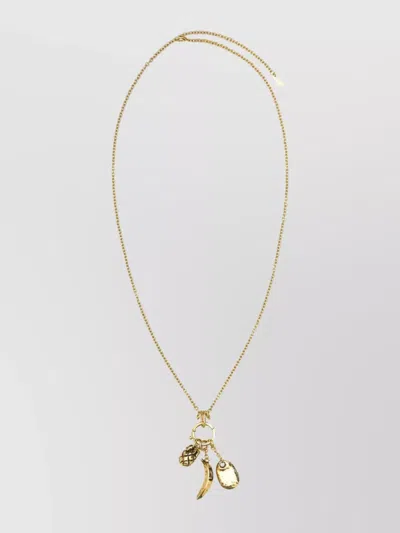 Chloé Metal Chain Necklace Pendant Charms
