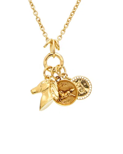 Chloé Metal Necklace In Gold