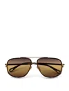 Chloé Metal Sunglasses In Brown