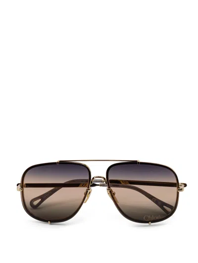 Chloé Essential Aviator Sunglasses In Blue