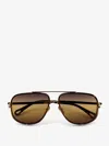 Chloé Metal Sunglasses In Brown