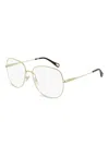 Chloé Ch0020o001 Gold Gold Transparent In Gold
