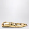 Chloé Moon Metallic Leather Ballet Flats In Metal