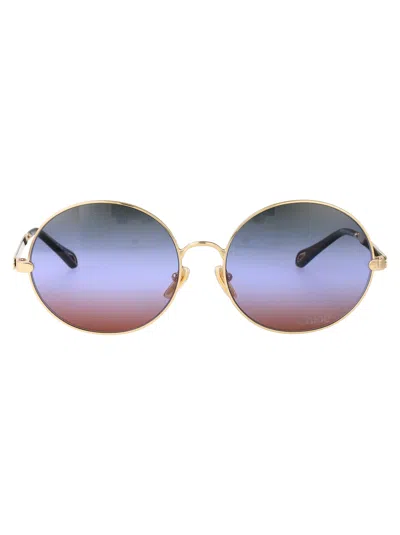 CHLOÉ CHLOÉ METALLIC GOLD SUNGLASSES