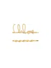 Chloé Set Of 2 Hair Clips "iconic"