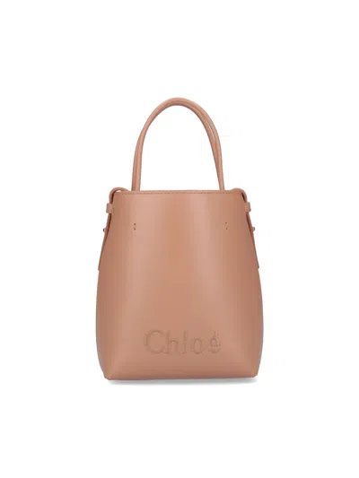 Chloé 'sense' Micro Bag In Beige